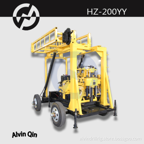 Hydraulic drilling rig machine HZ-200YY water well for sale
